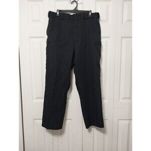 Flying Cross Pants Mens 38 LAPD Navy Blue Flat Front Work Uniform Police Fireman